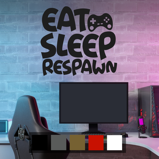 Eat Sleep Respawn Wall Sticker Decal