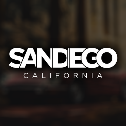 San Diego California Car Sticker Decal
