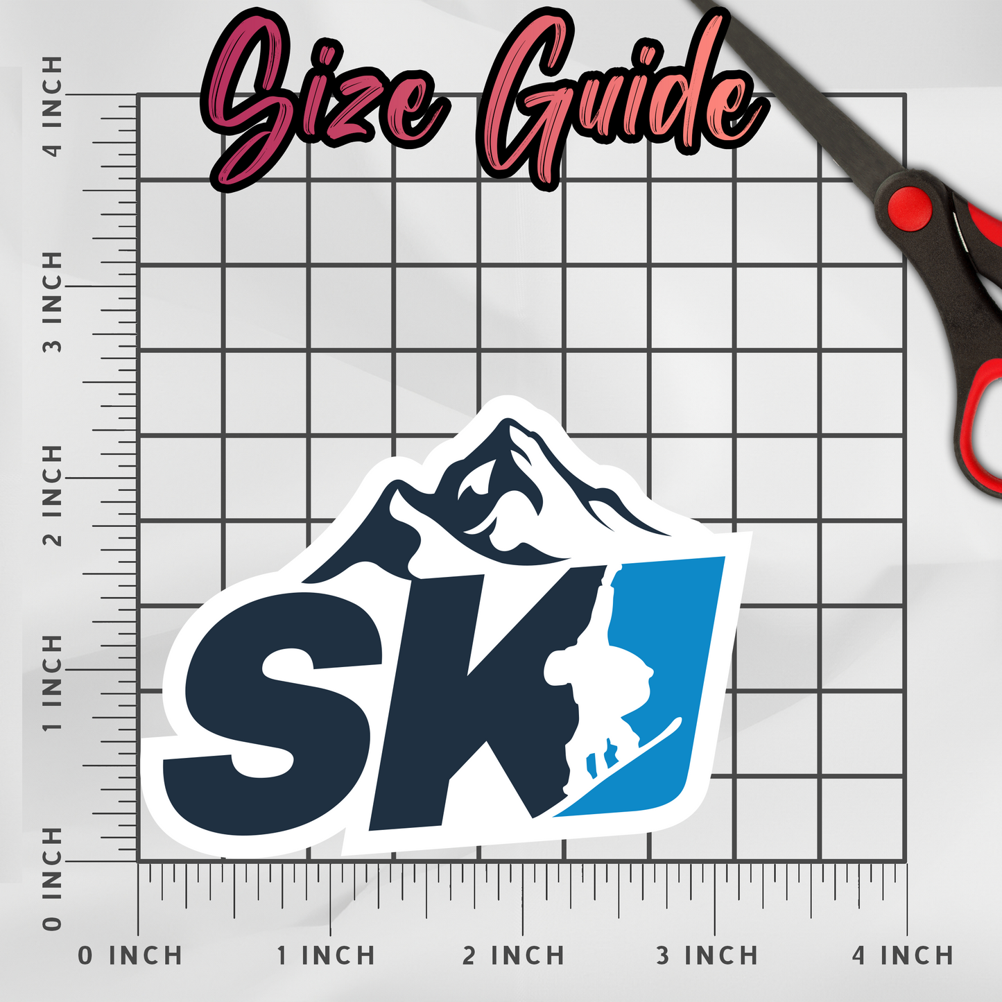 Ski Logo Large Sticker