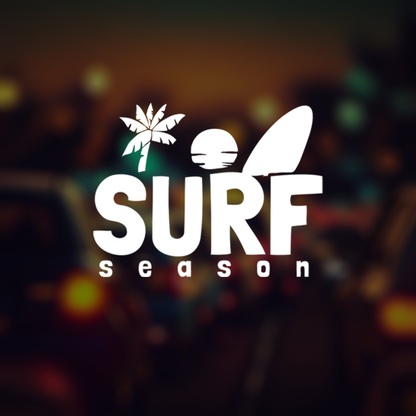 Surf Season Car Sticker Decal