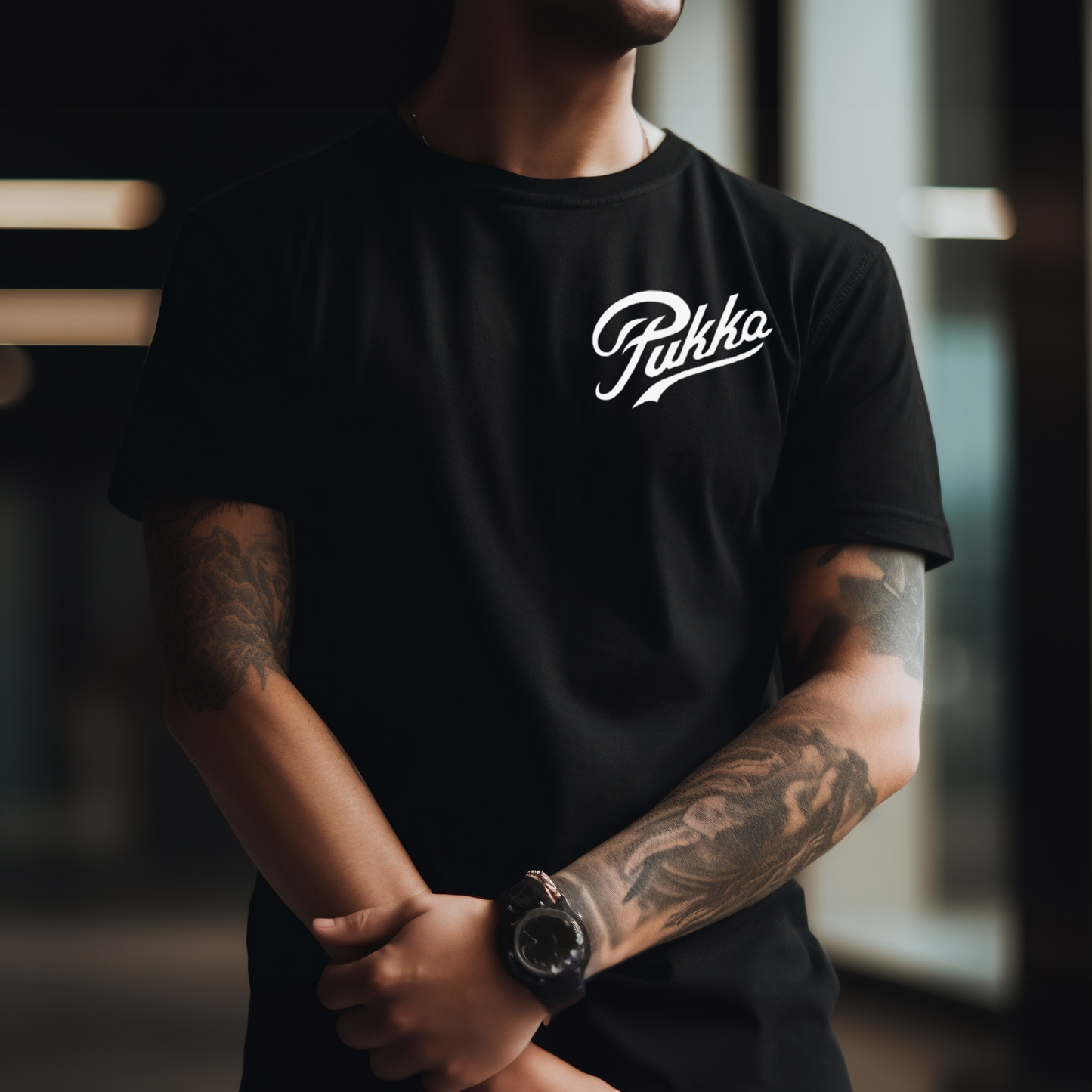 Plain Black Pukka T-Shirt