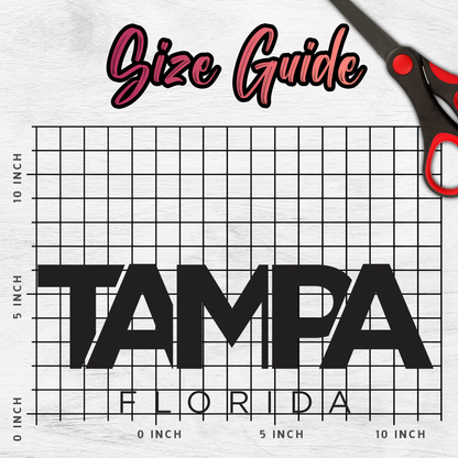 Tampa Florida Car Sticker Decal