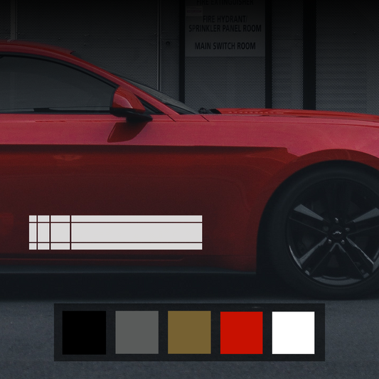 Three Lines Sports Car Decal