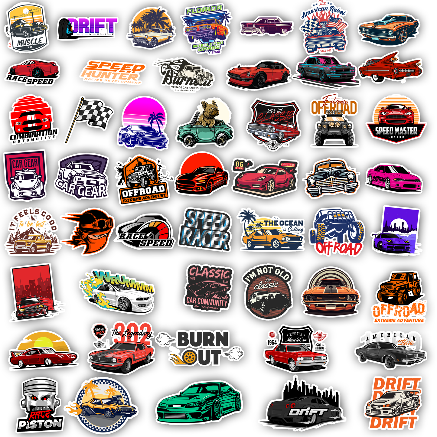 50Pc Car Sticker Bomb