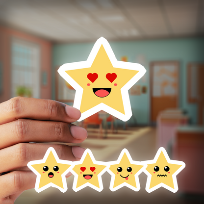 Cute Stars Award Stickers