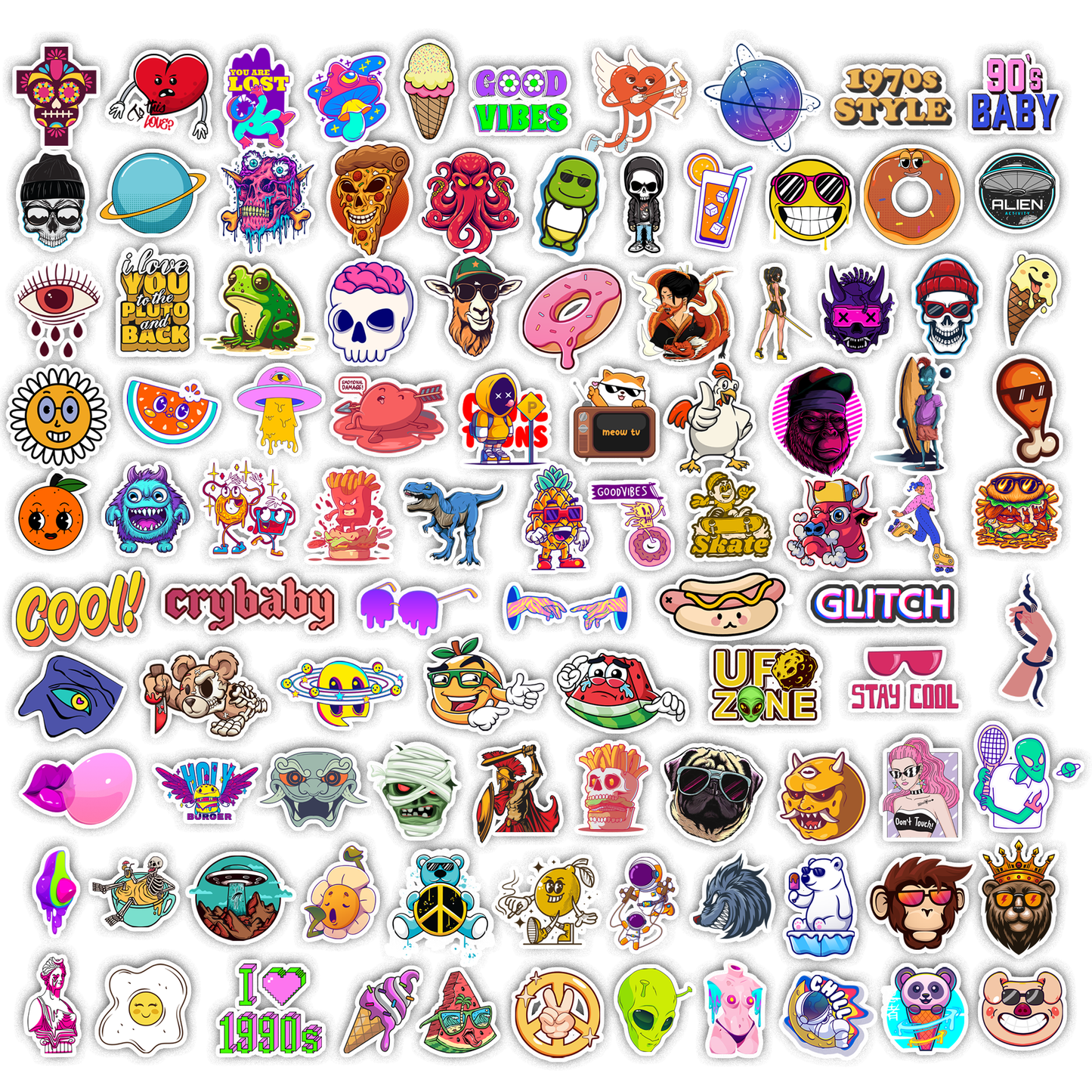 100Pc Super Sticker Bomb