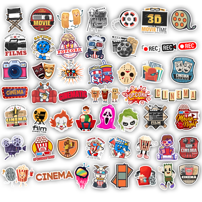 50Pc Movie Sticker Bomb