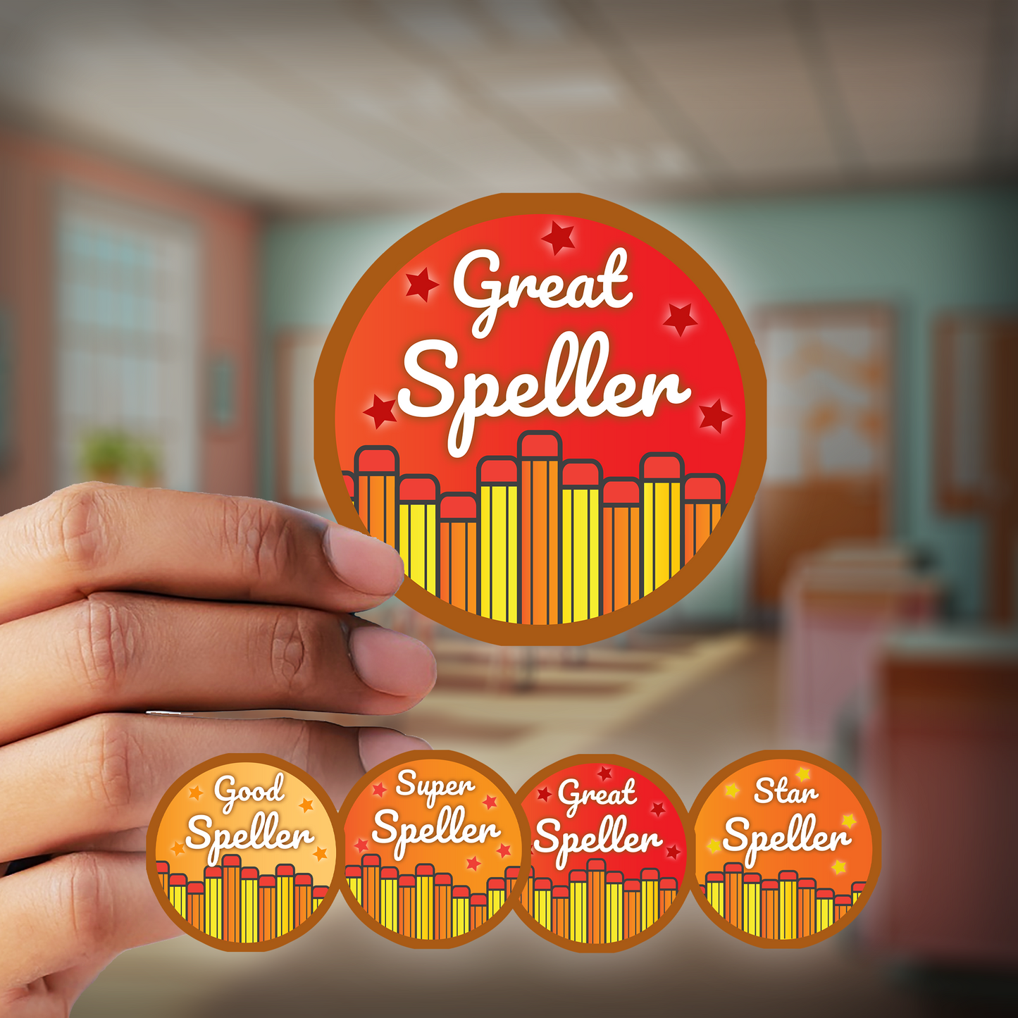 Spelling Award Stickers