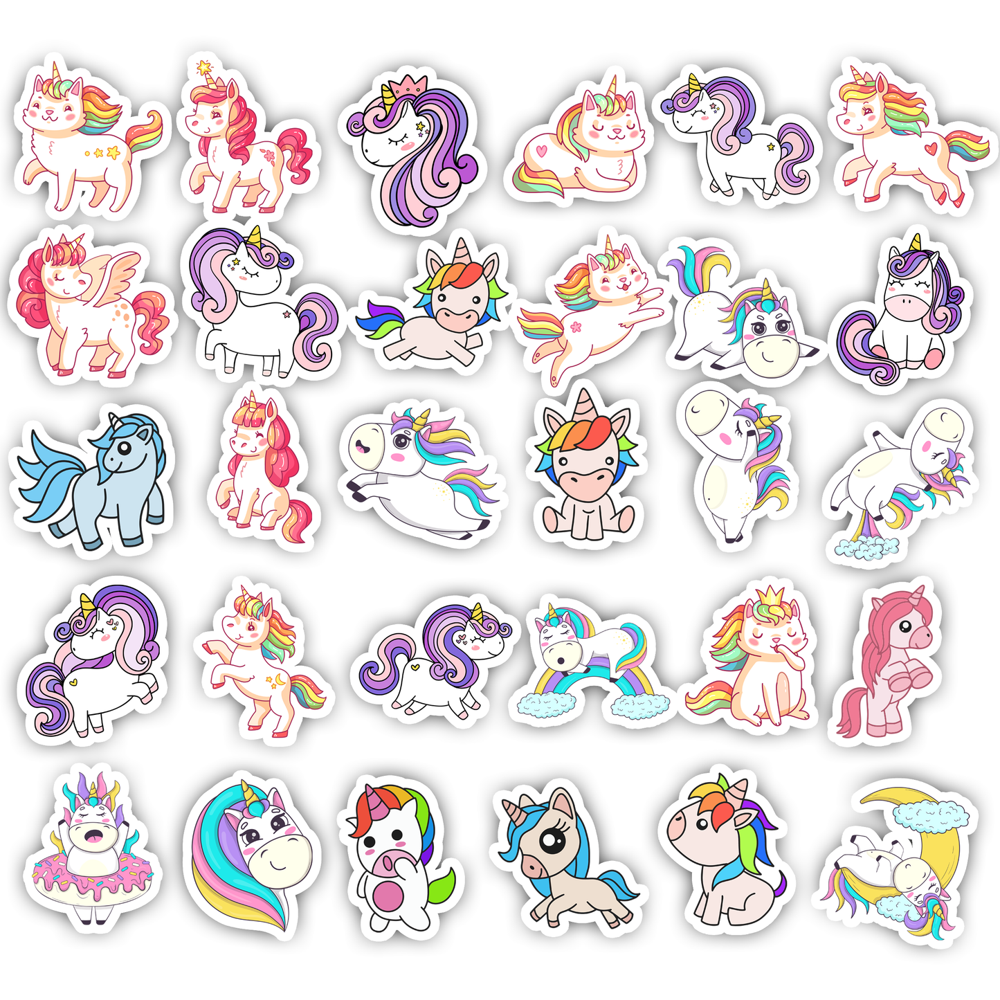 30Pc Unicorn Cute Stickers
