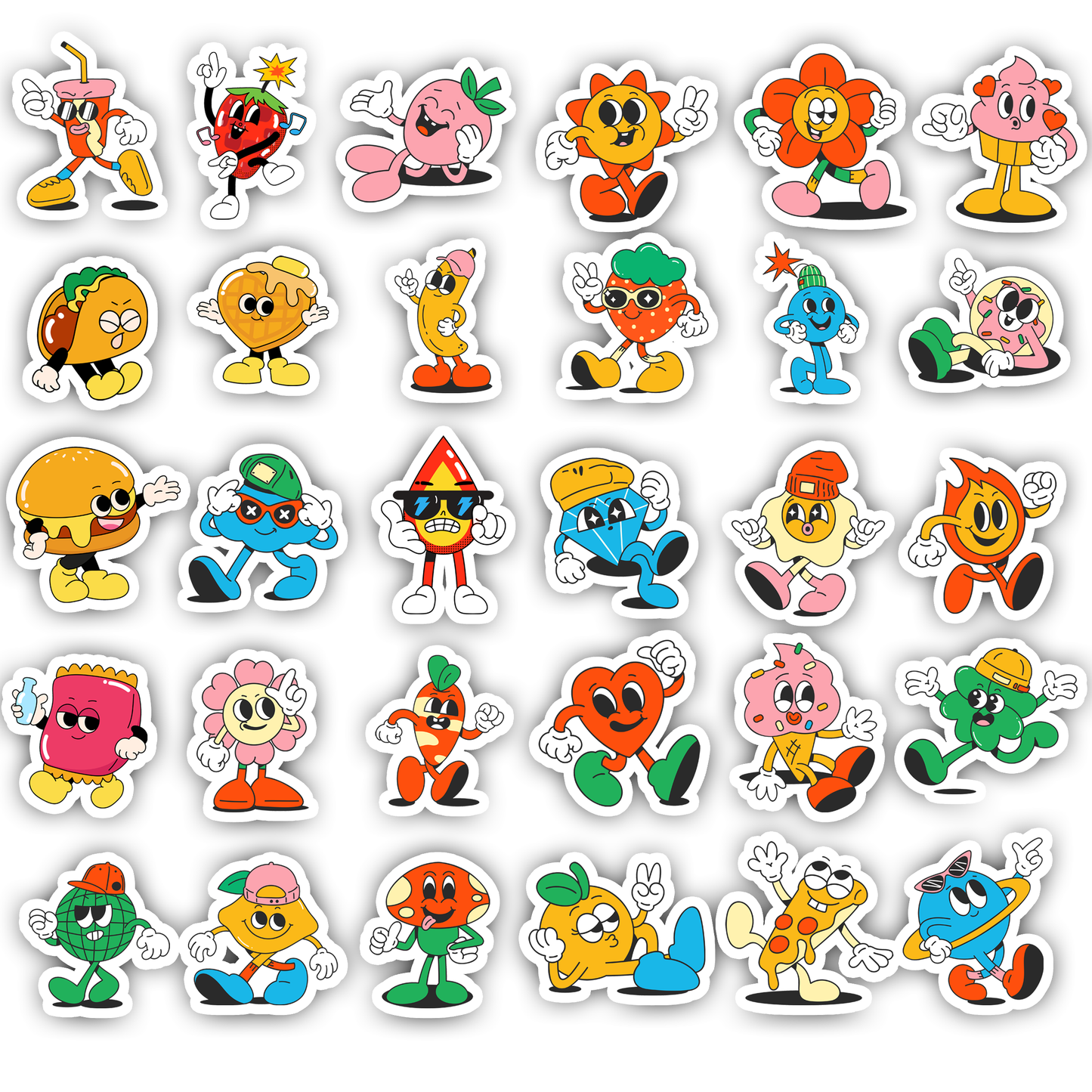 30Pc Cartoon Stickers Kids
