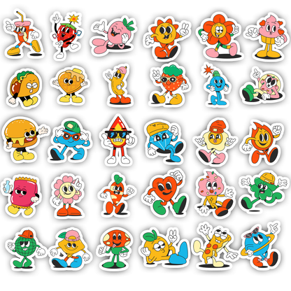 30Pc Cartoon Stickers Kids