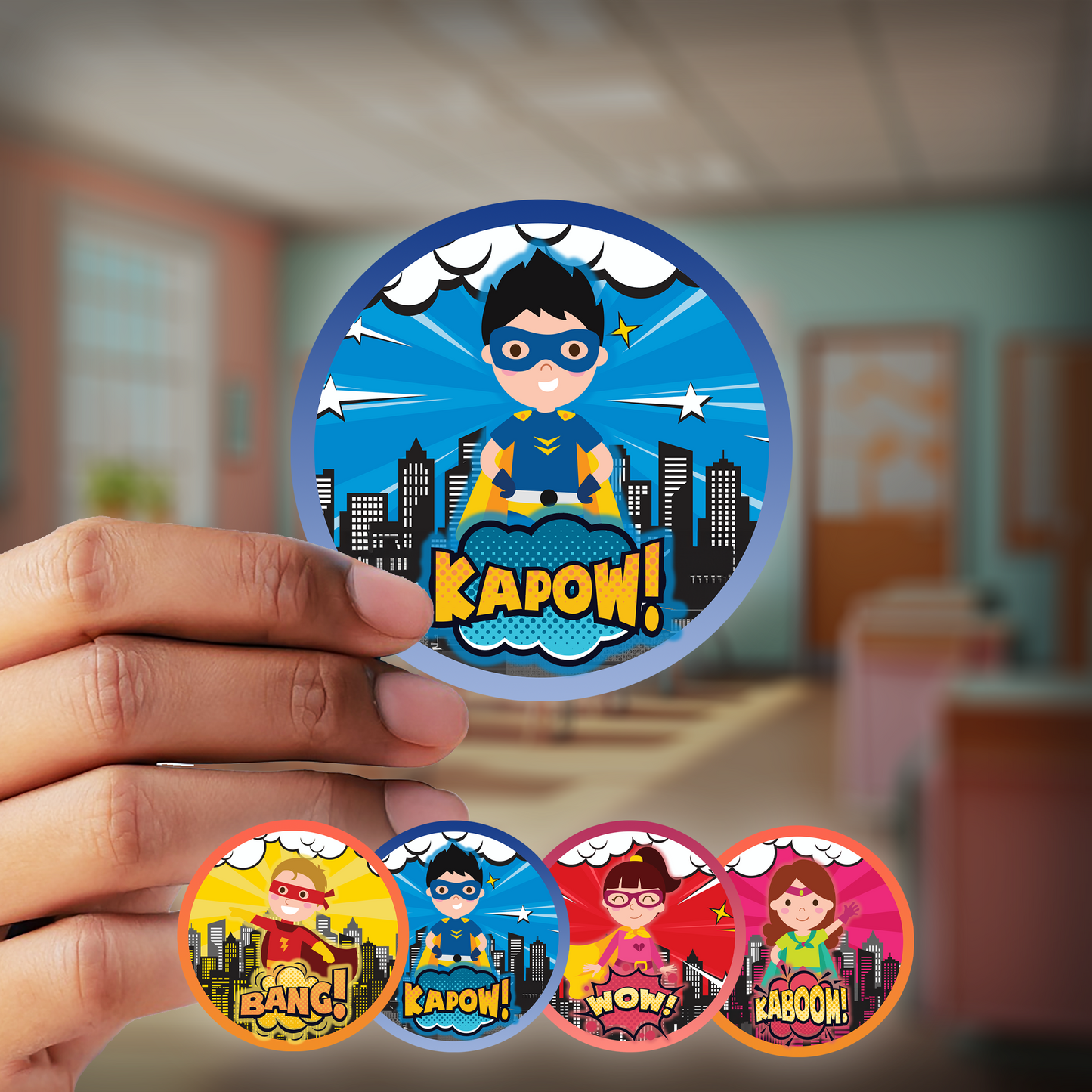 Kid Heroes Award Stickers