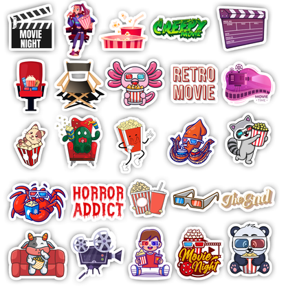 25Pc Movie Sticker Bomb