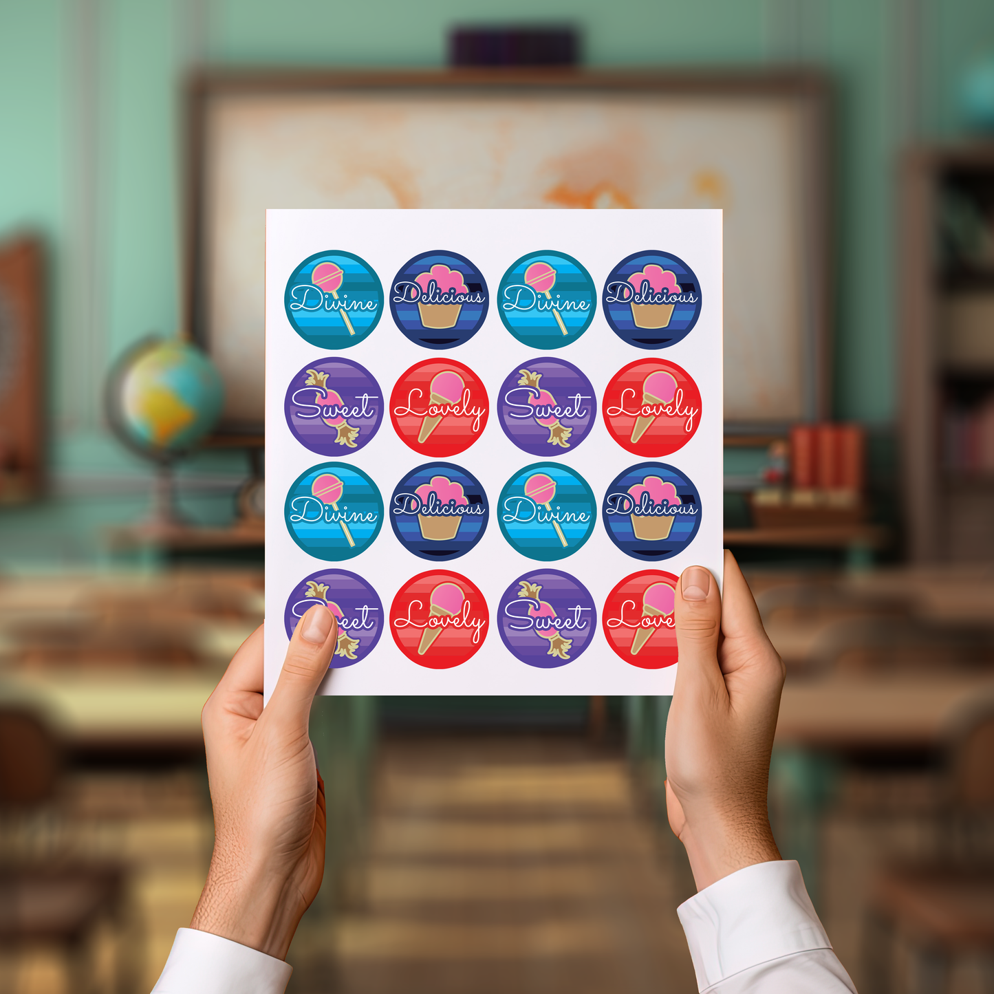 Sweet Scented Candy Award Teachers Stickers