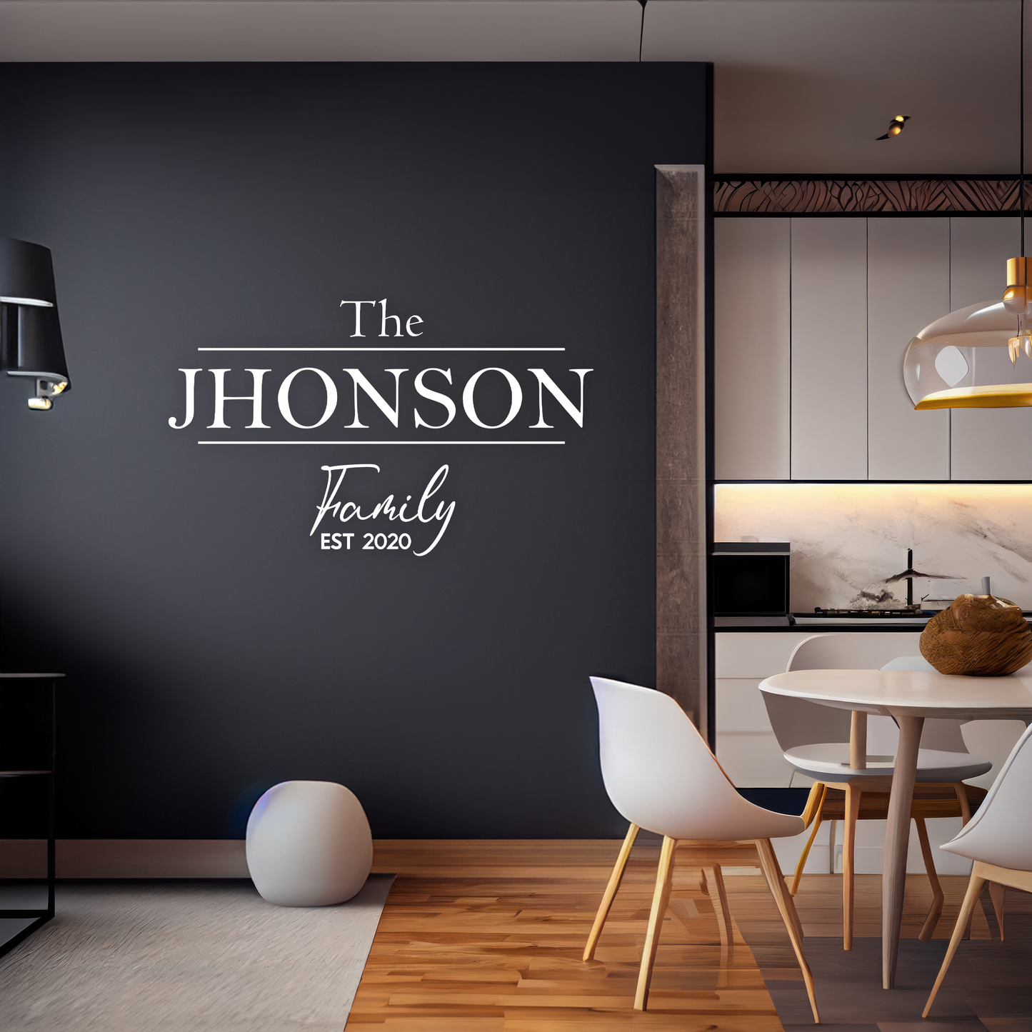 Traditional Family Name Custom Wall Sticker Decal