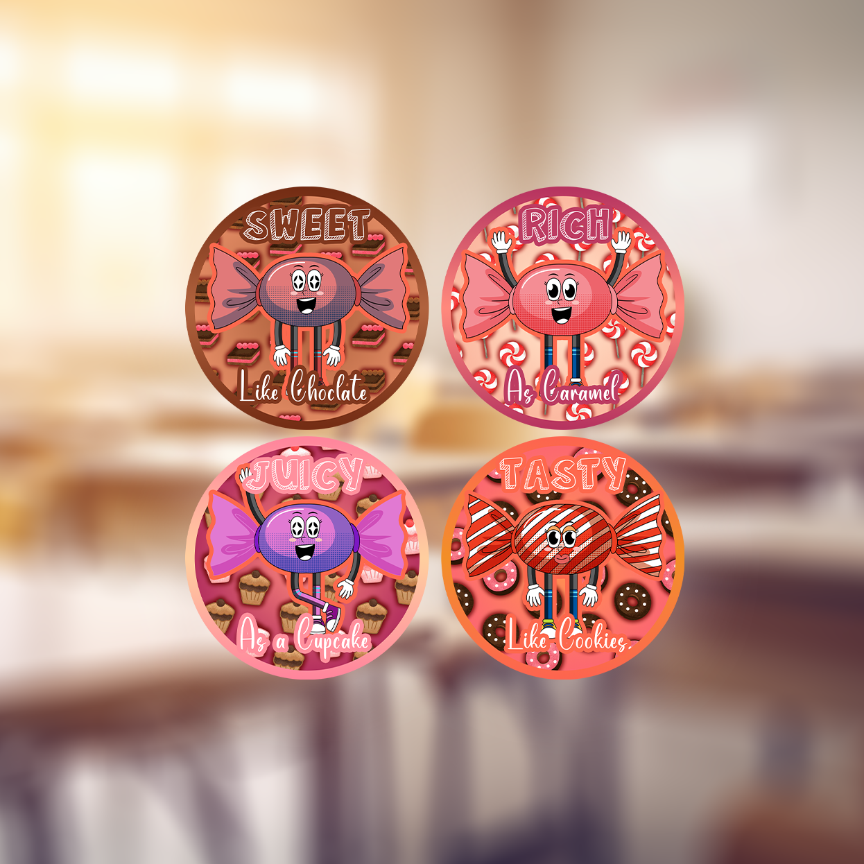 Scented Candy Award Teachers Stickers