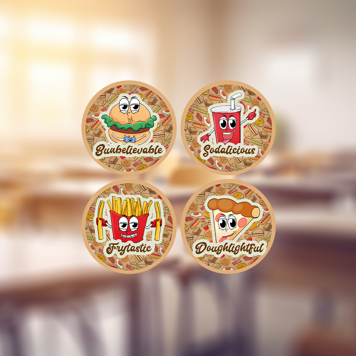 Fast Food Sweet Scented Award Teachers Stickers