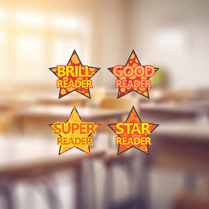 Holographic Gold Star Award Teachers Stickers