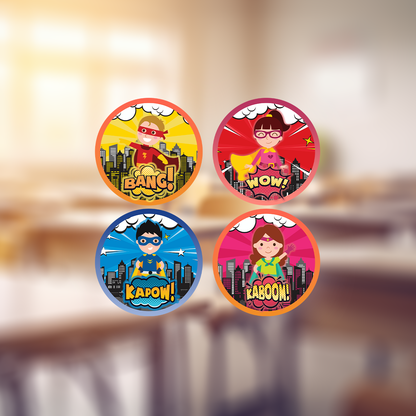 Kid Heroes Award Stickers