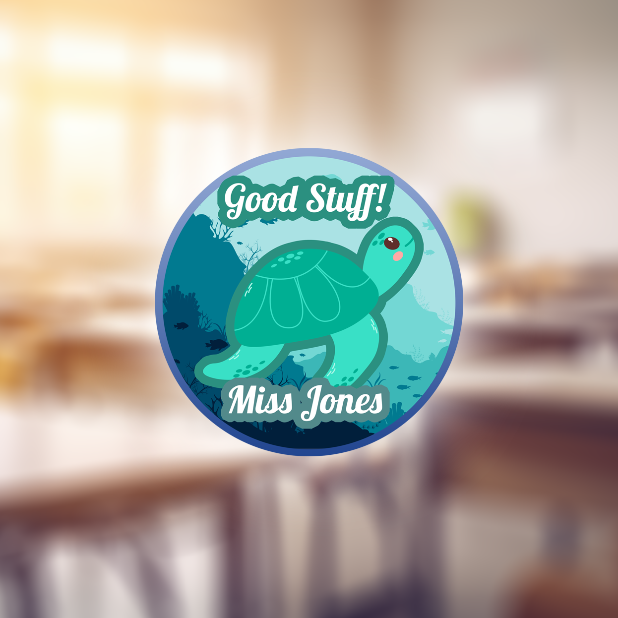 Underwater Personalised Teacher Stickers