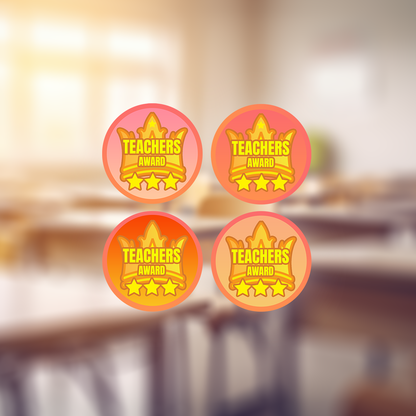 Holographic Teachers Award Teachers Stickers