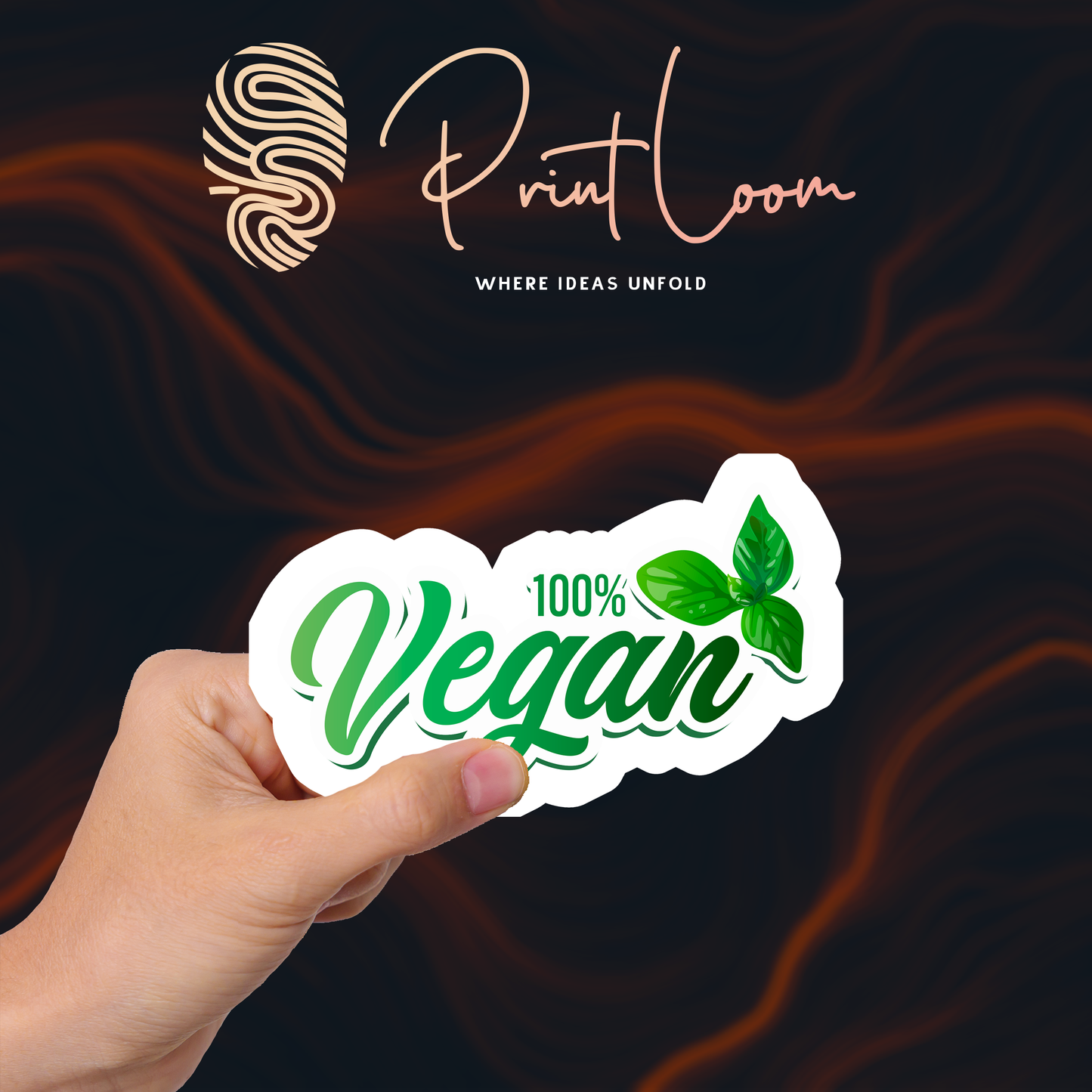 50Pc Vegan Sticker Bomb