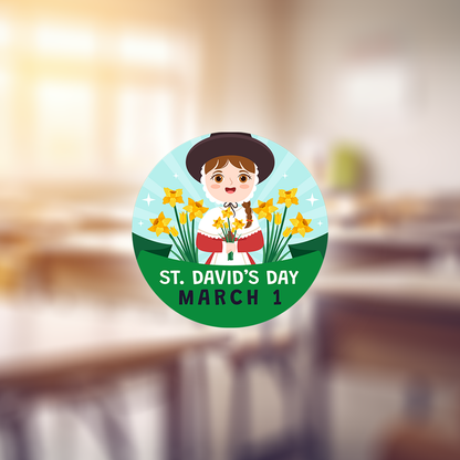 St Davids Day Award Stickers