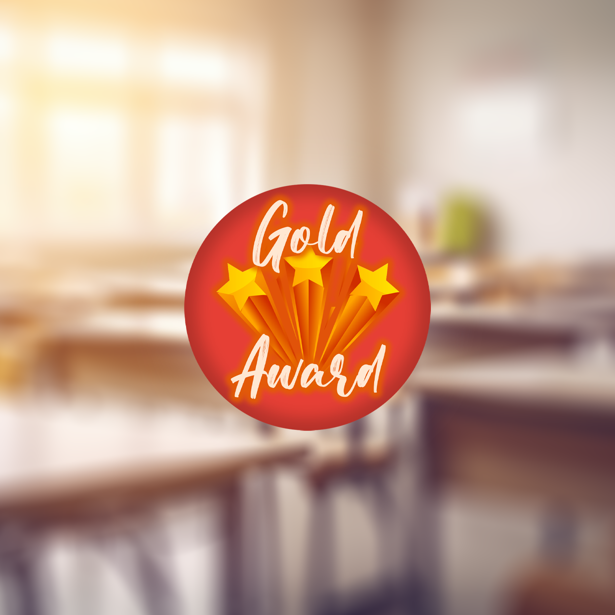 Gold Stars Award Stickers