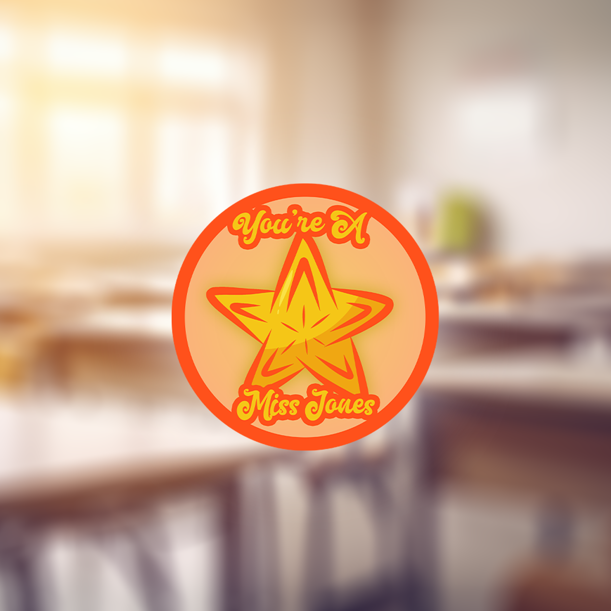 Stars Personalised Teacher Stickers