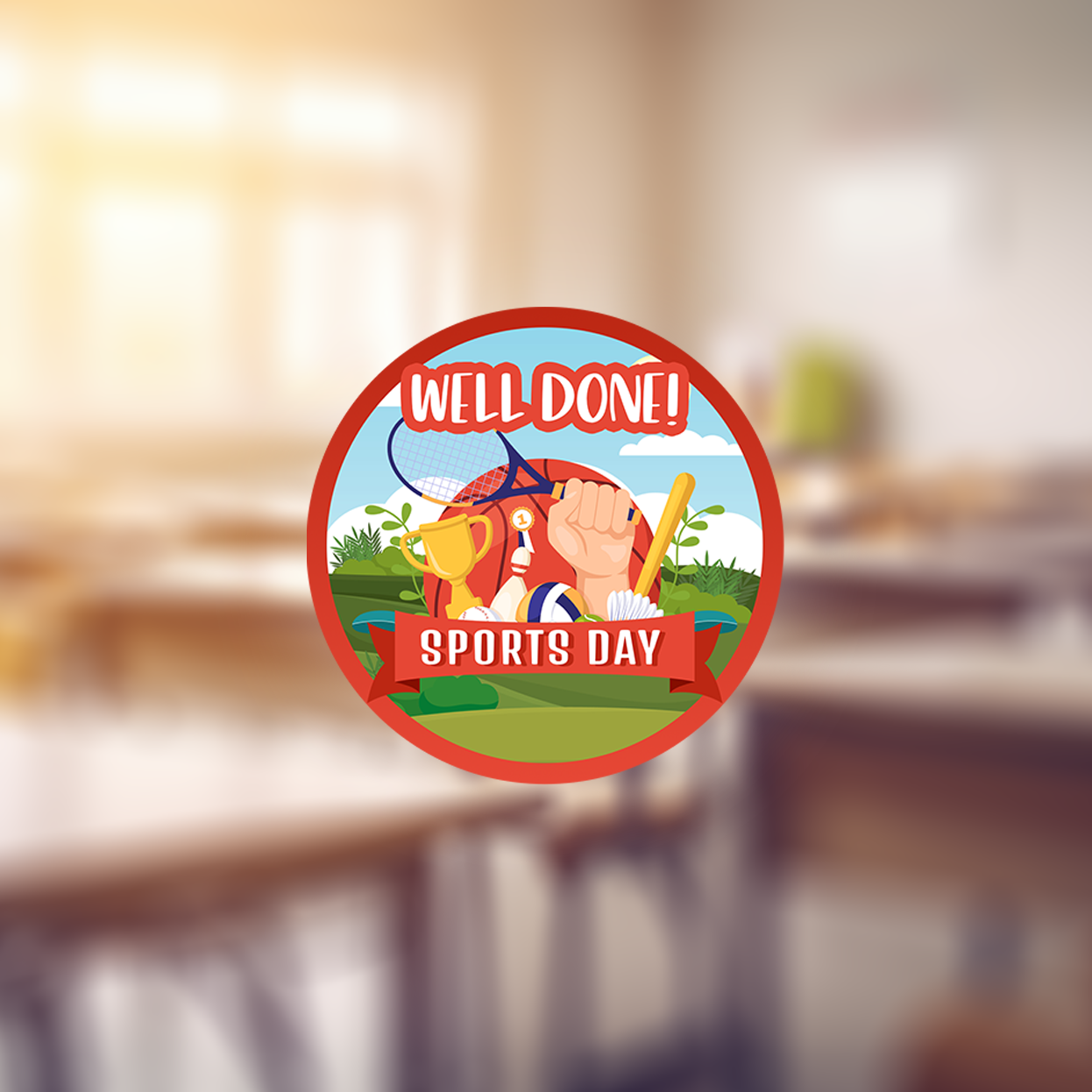 Multi-Sport Sports Day Teachers Award Stickers