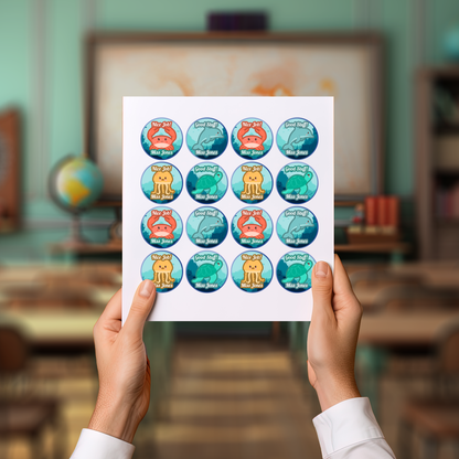 Underwater Personalised Teacher Stickers