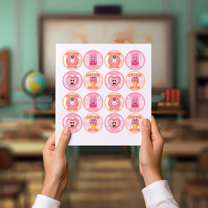 Sweets Personalised Teacher Stickers