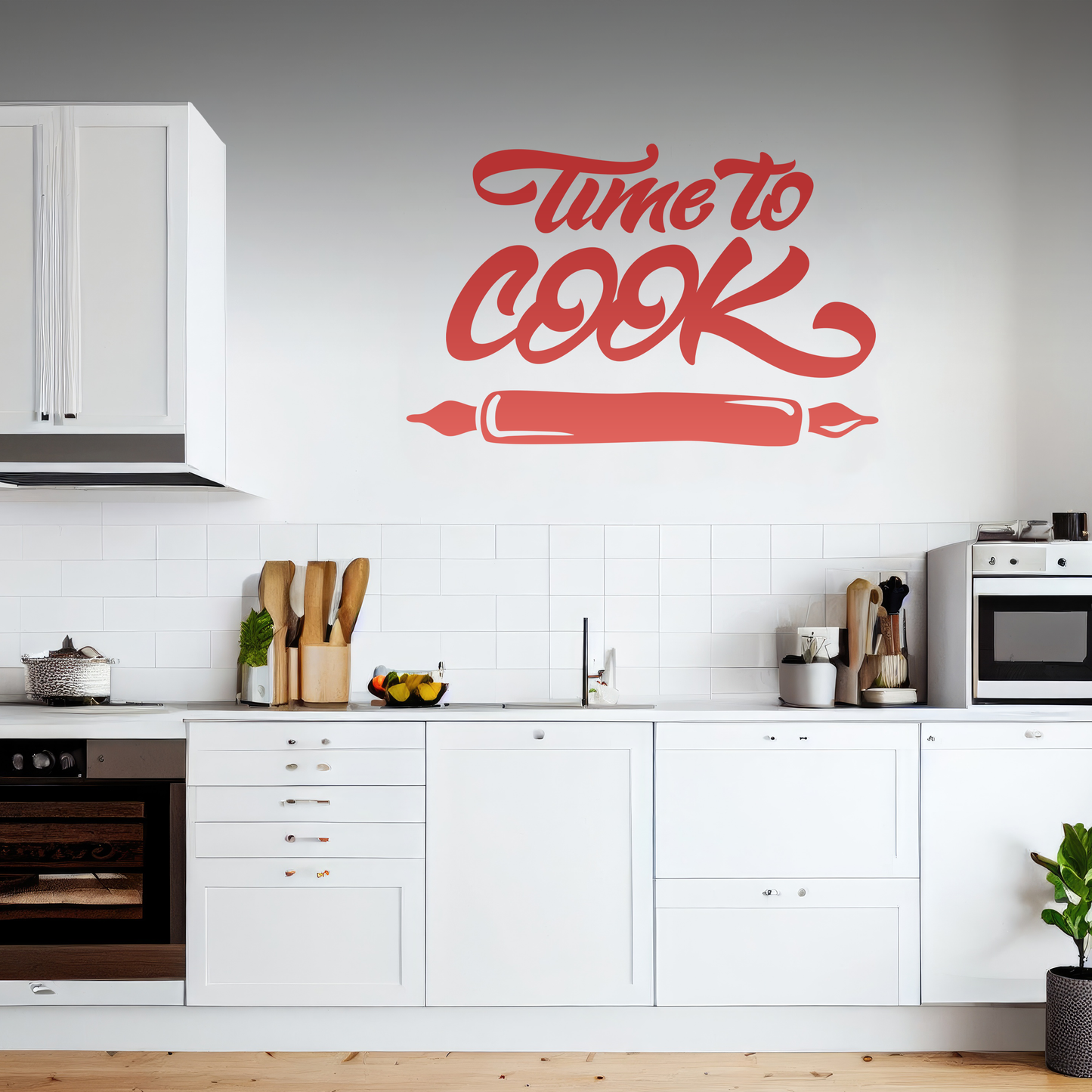 Time to Cook Kitchen Wall Sticker Decal