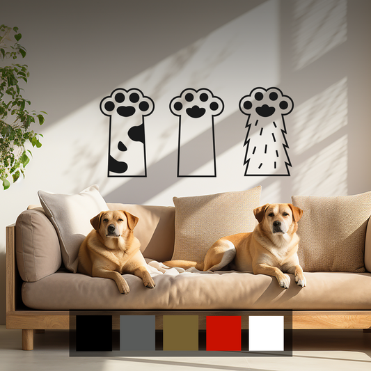 Triple Paws Wall Decal