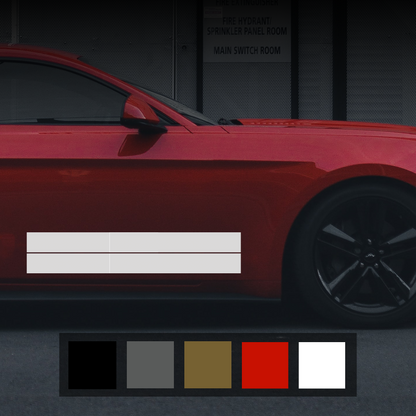 Two Lines Sports Car Decal