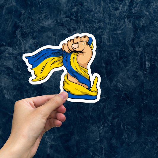 Stand With Ukraine Large Sticker