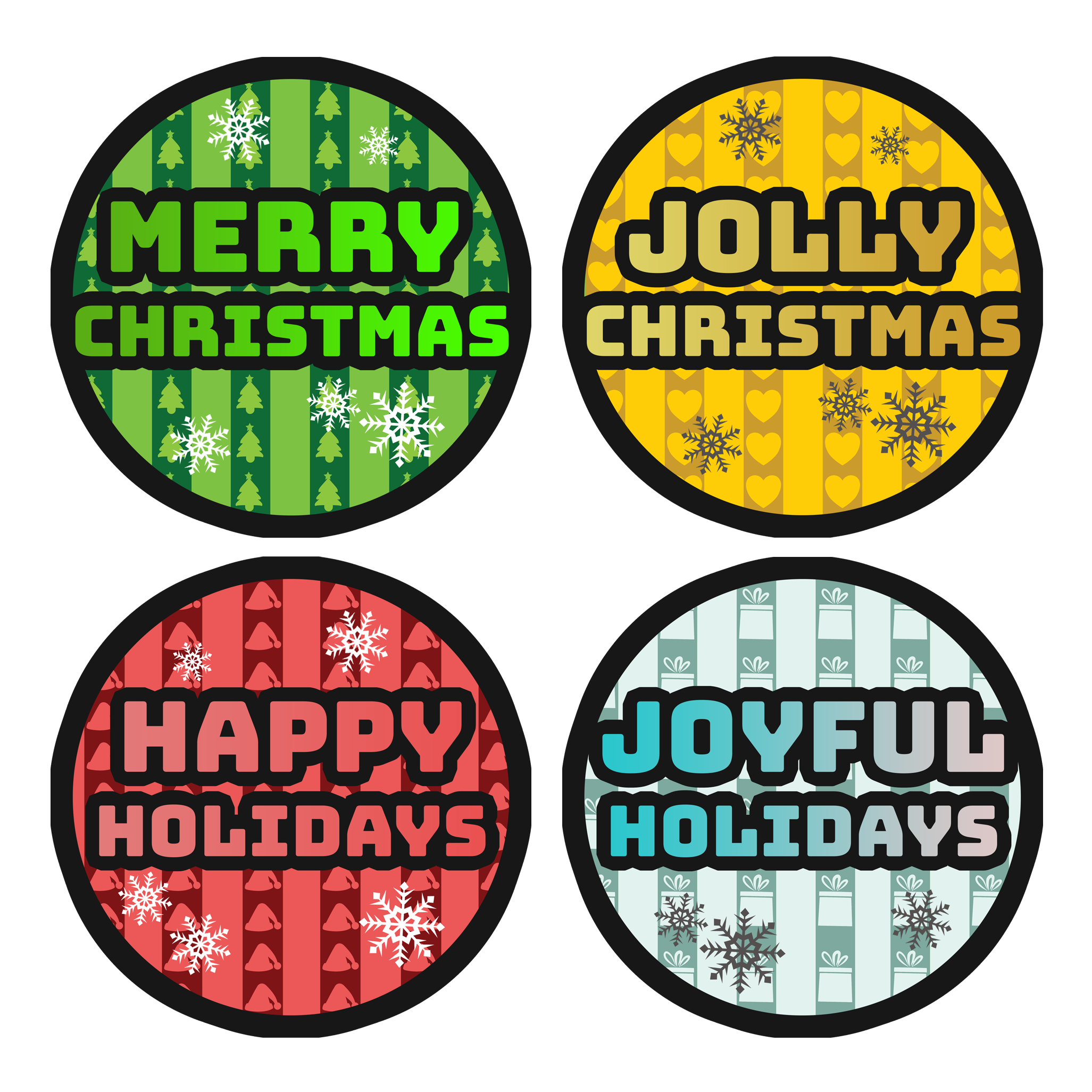 Christmas Award Stickers