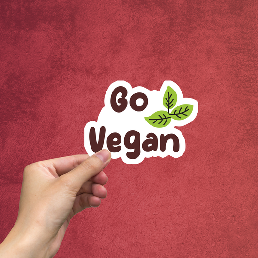 Go Vegan Large Sticker