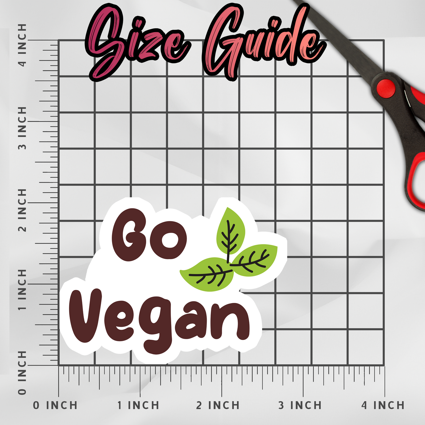 Go Vegan Large Sticker