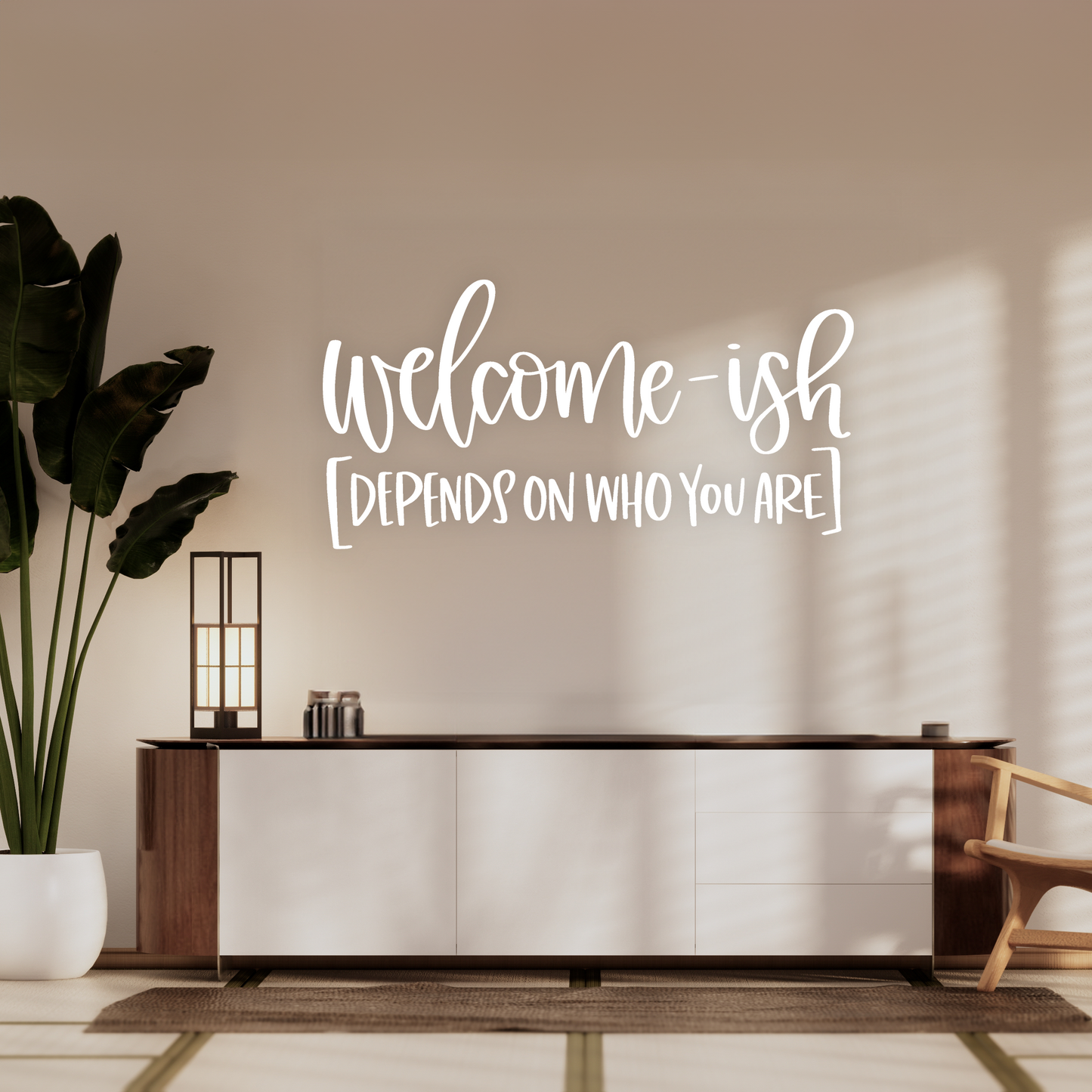 Welcome-Ish Wall Sticker Decal