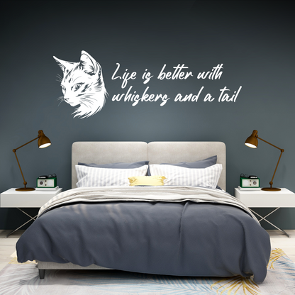 Whiskers and a Tail Wall Decal