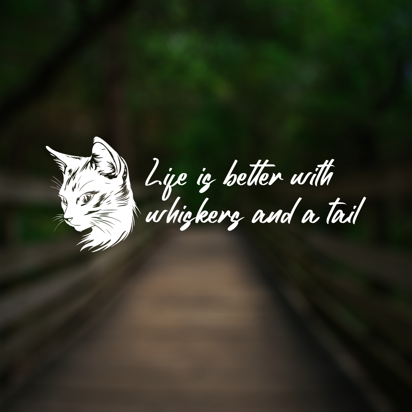 Whiskers and a Tail Wall Decal