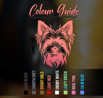 Yorkshire Terrier Car Sticker Decal