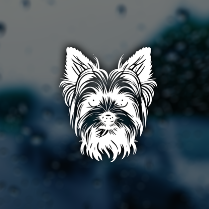 Yorkshire Terrier Car Sticker Decal